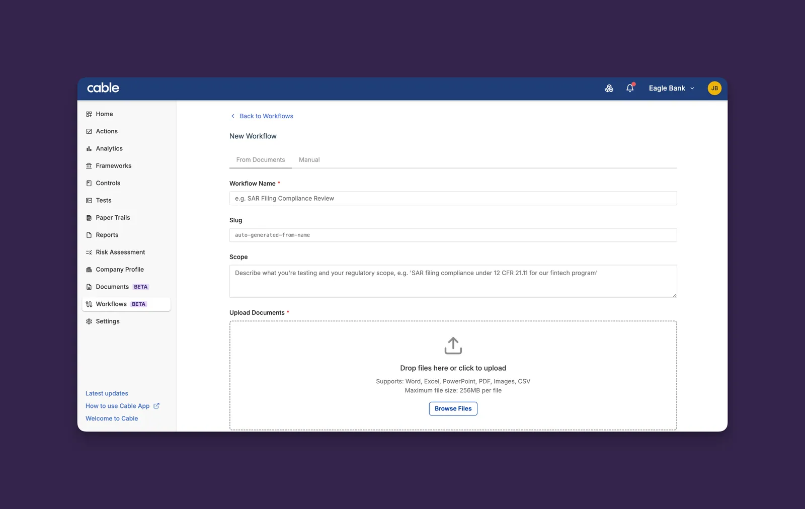 Document-Driven Workflow Creation