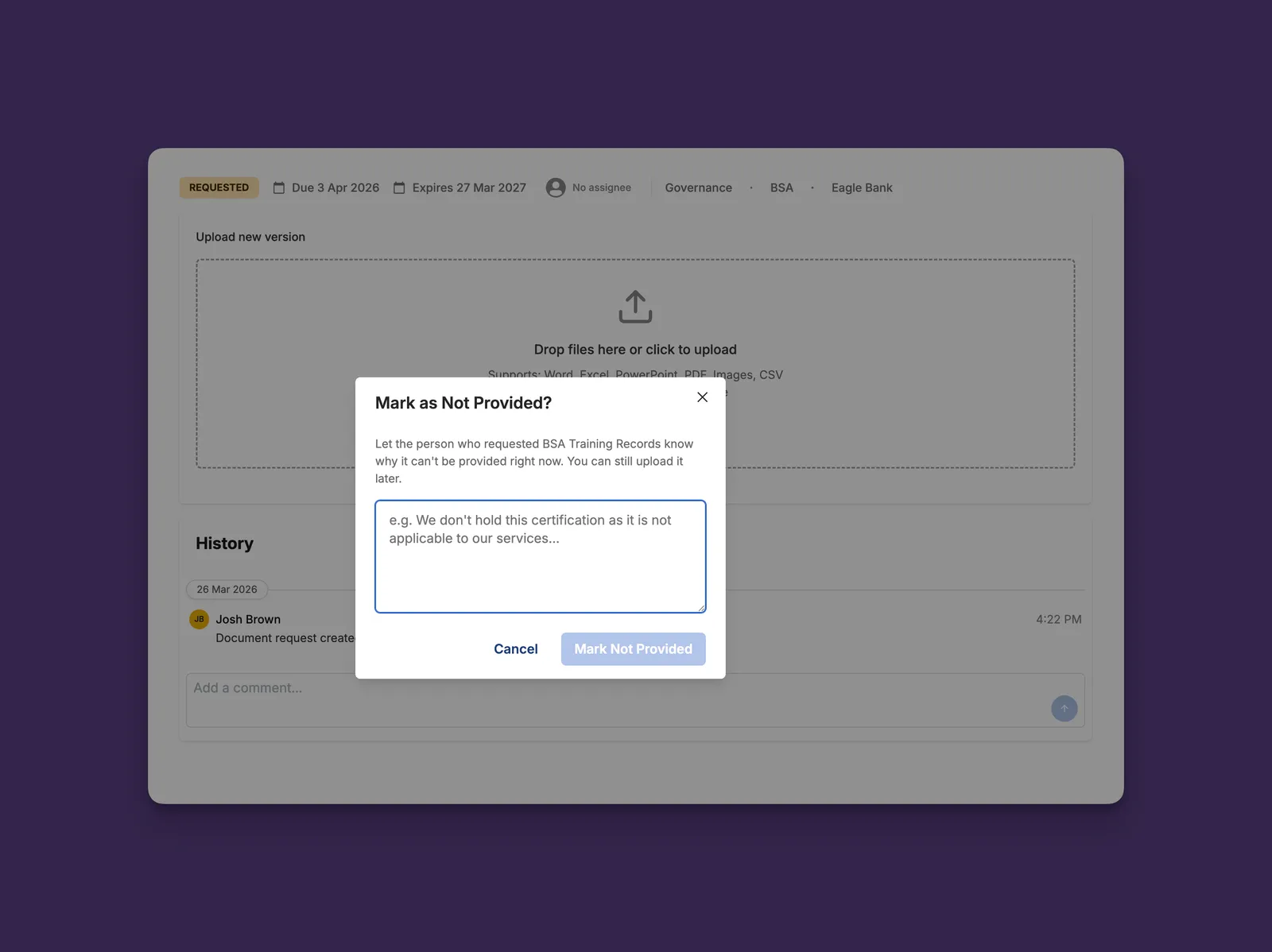 Document Request Flow