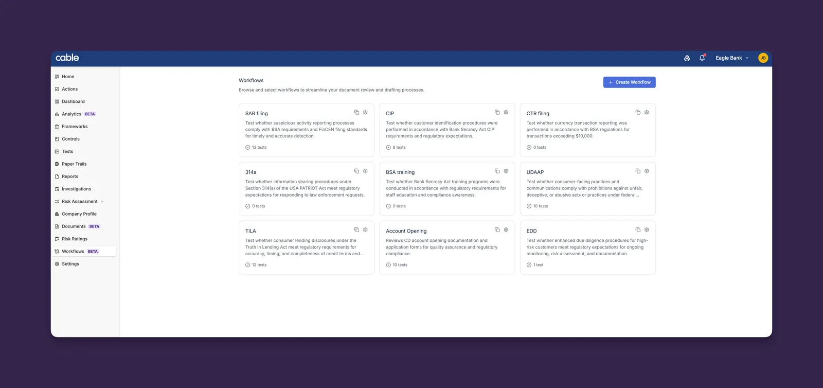 Workflows